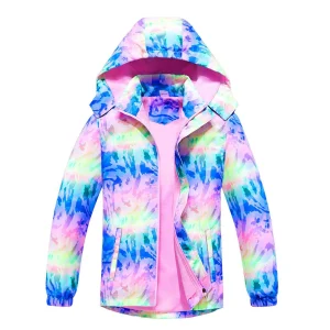 Fleece And down  Girls' Rain Jacket /Winter Jacket